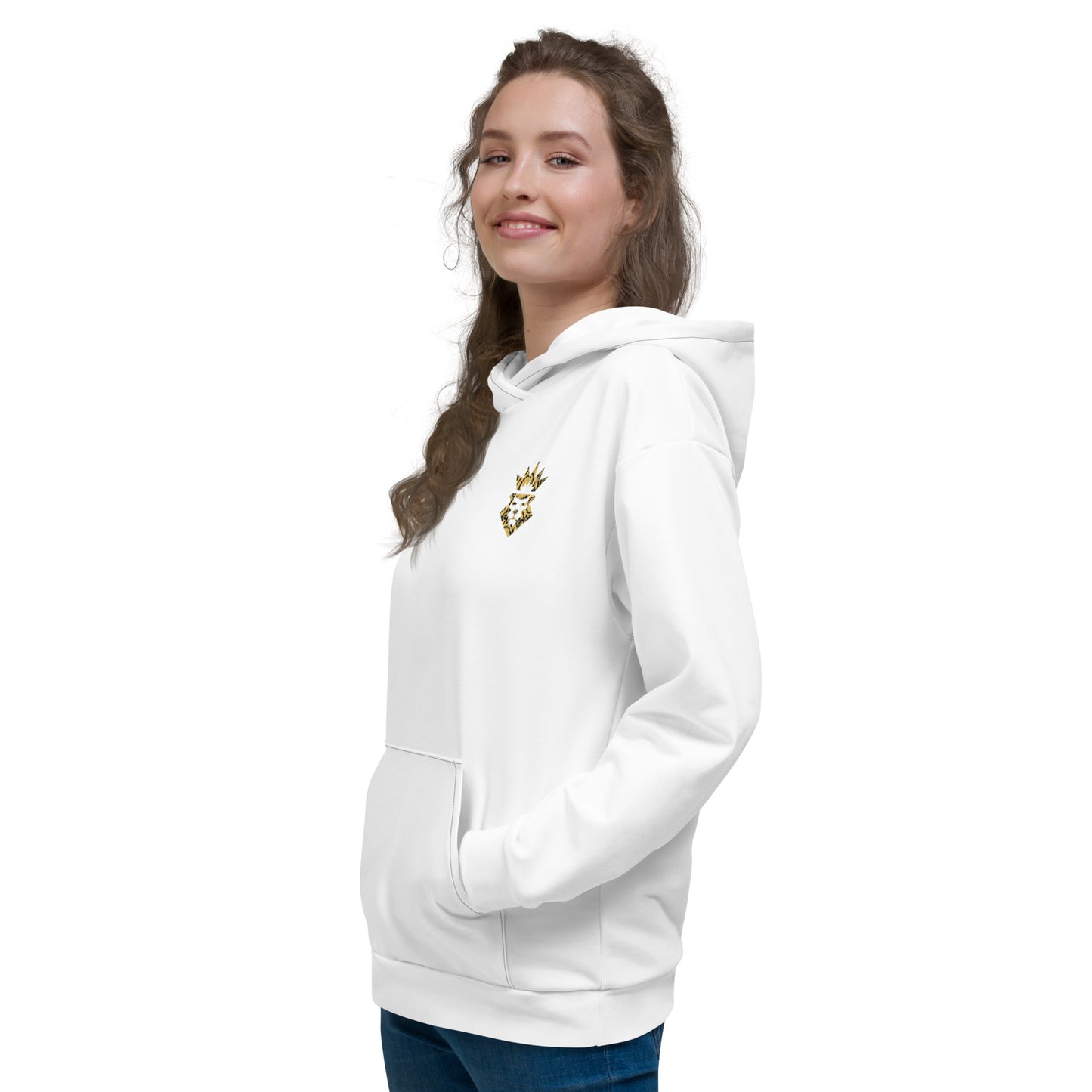 NEGUS Hoodie Dames C0 [wit/goud]