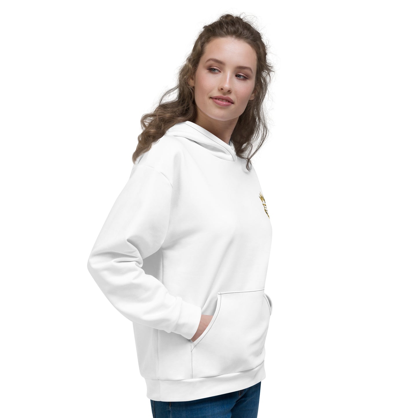 NEGUS Hoodie Dames C0 [wit/goud]