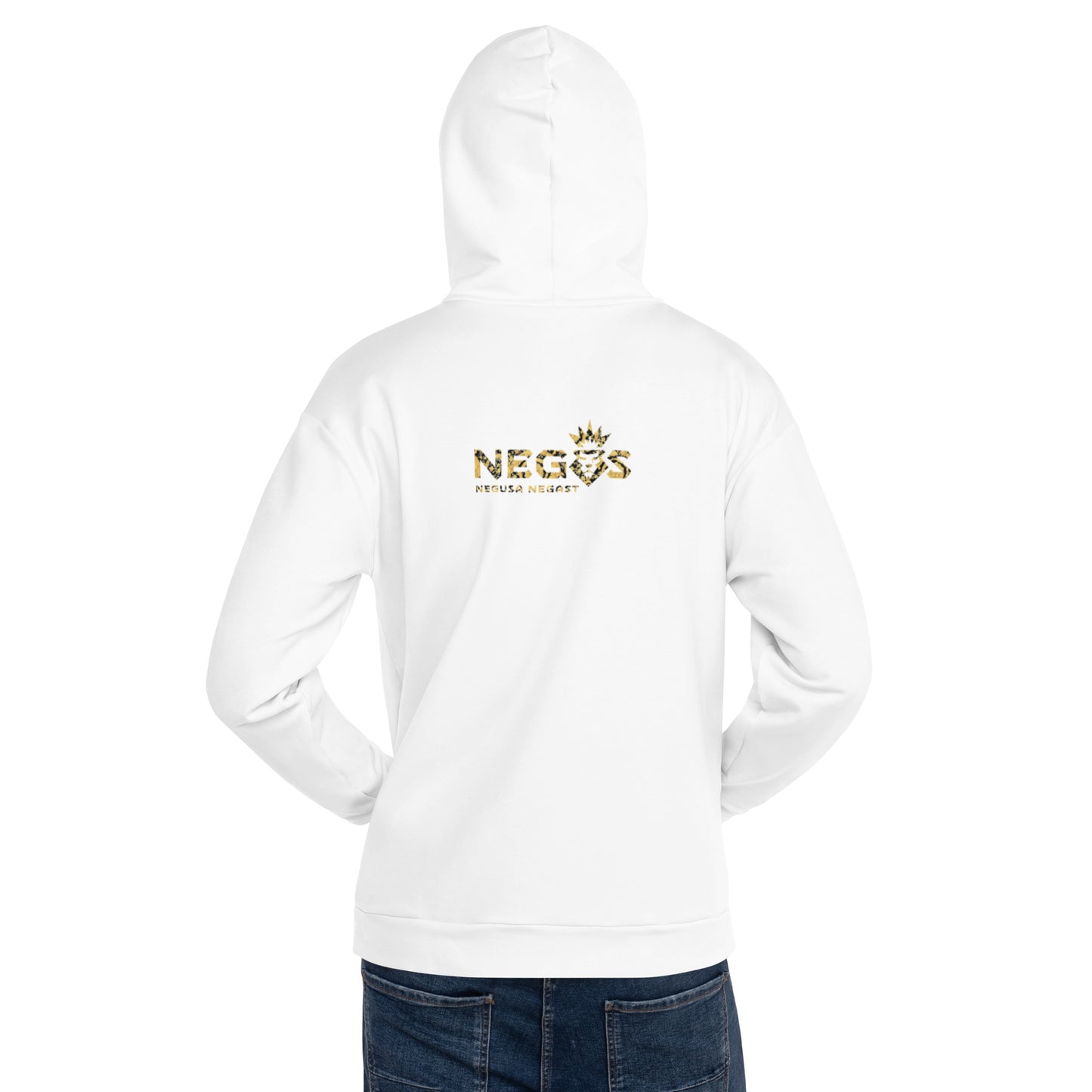 NEGUS Hoodie Heren C0 [wit/goud]