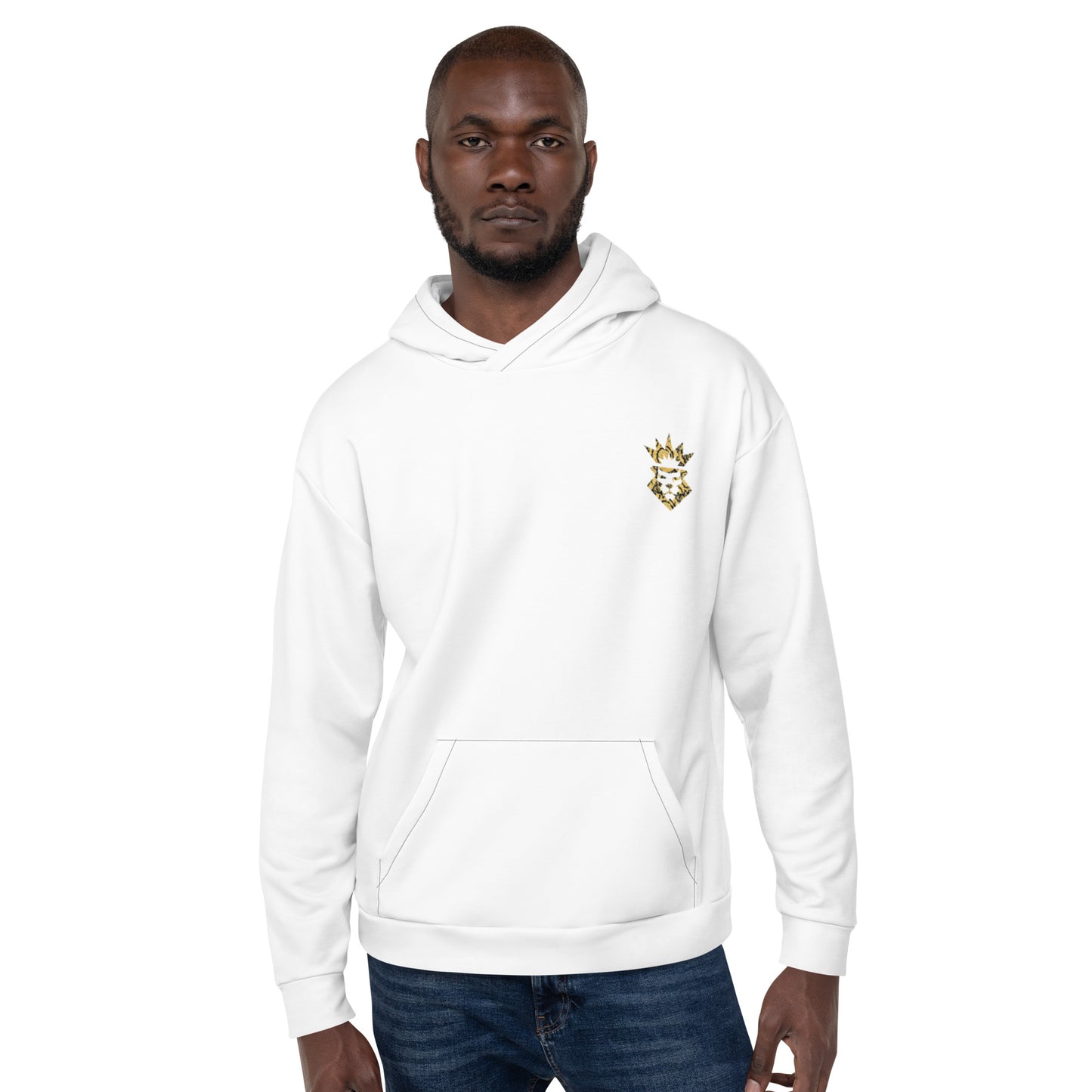 NEGUS Hoodie Heren C0 [wit/goud]