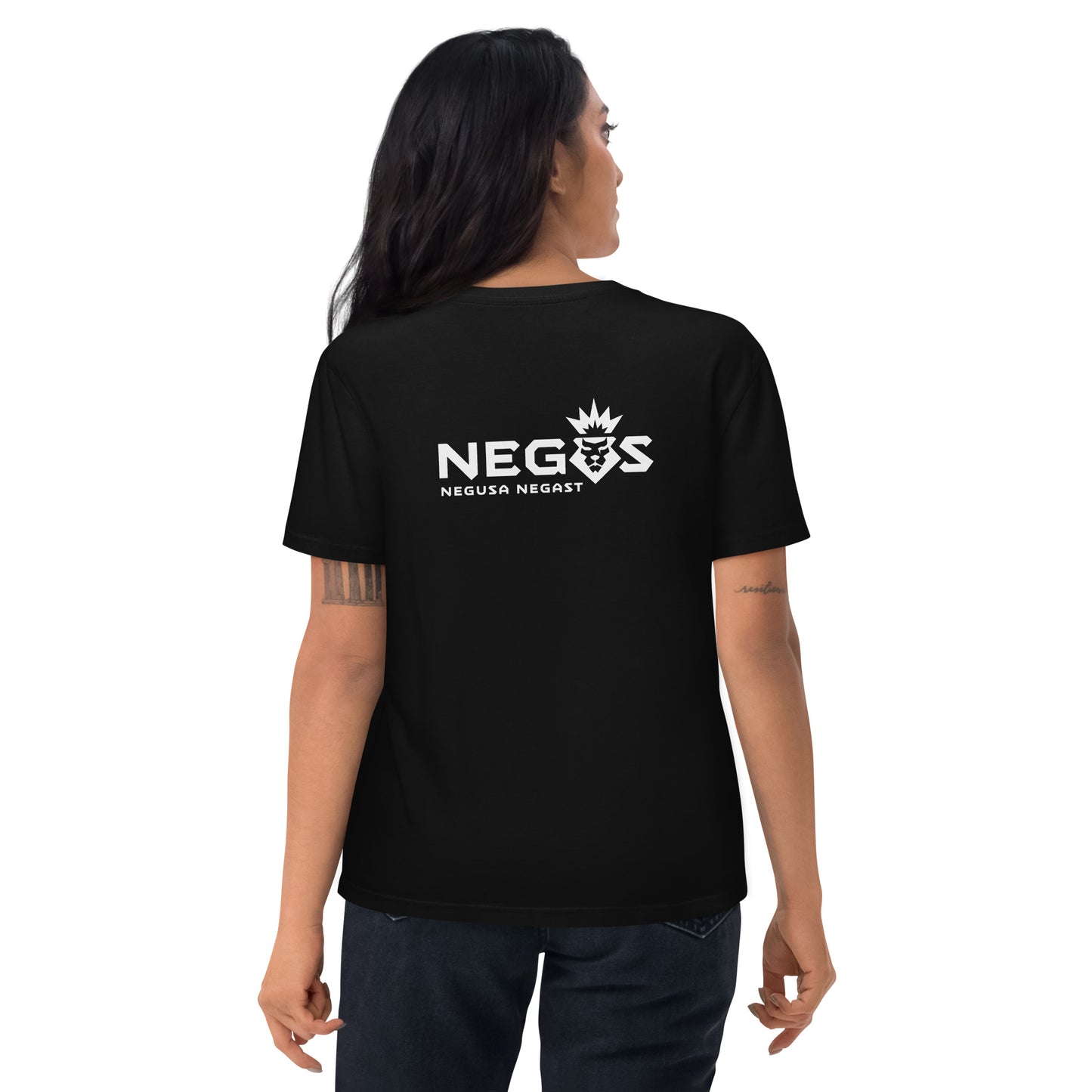 NEGUS Clean Logo Dames T-shirt [zwart]