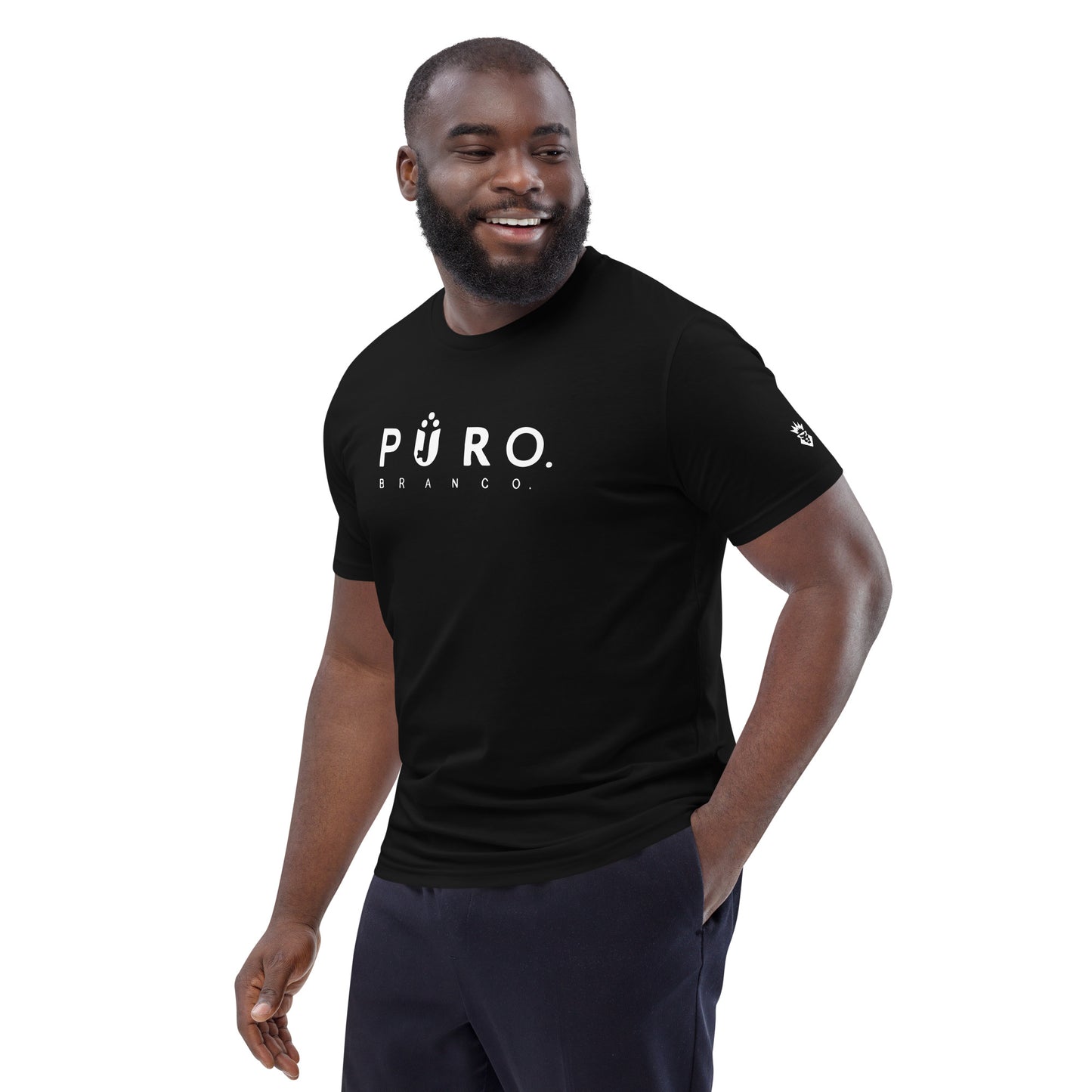 Puro Branco Mens T-shirt [black]